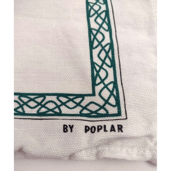 Murphys Law Cotton Tea Towel Poplar 29"x 18" White Green Celtic Humor Funny - Picture 3 of 6